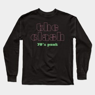 70's Punk The Clash Long Sleeve T-Shirt